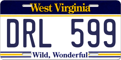 WV license plate DRL599