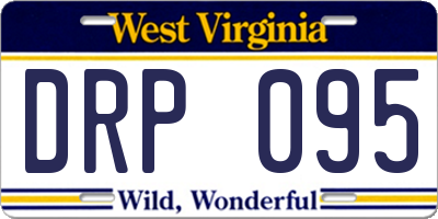 WV license plate DRP095