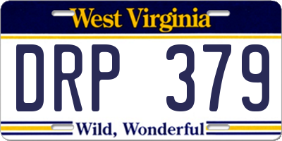 WV license plate DRP379