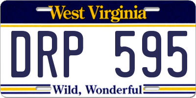 WV license plate DRP595