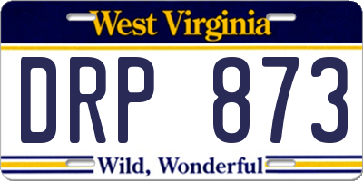 WV license plate DRP873