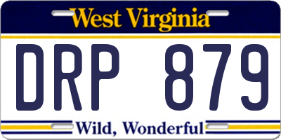 WV license plate DRP879