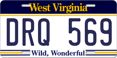 WV license plate DRQ569