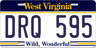 WV license plate DRQ595