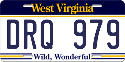 WV license plate DRQ979