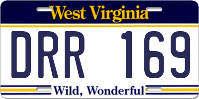 WV license plate DRR169