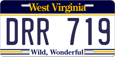 WV license plate DRR719