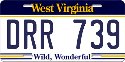 WV license plate DRR739