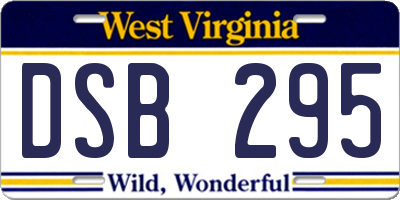 WV license plate DSB295