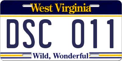 WV license plate DSC011