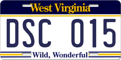 WV license plate DSC015