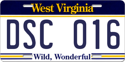 WV license plate DSC016