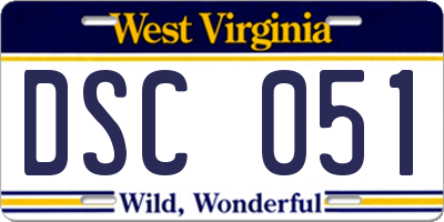 WV license plate DSC051