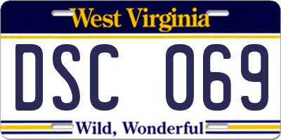 WV license plate DSC069