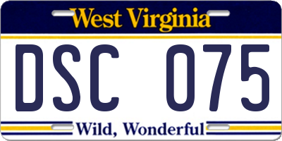 WV license plate DSC075