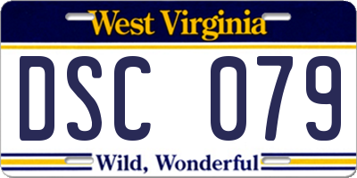 WV license plate DSC079