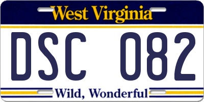 WV license plate DSC082