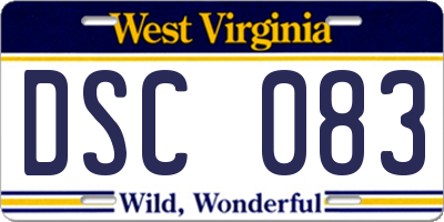 WV license plate DSC083