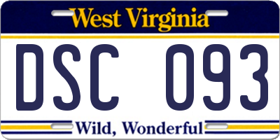 WV license plate DSC093