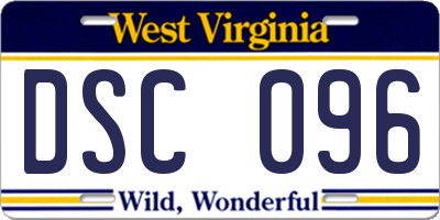 WV license plate DSC096
