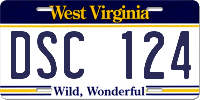 WV license plate DSC124