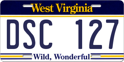 WV license plate DSC127