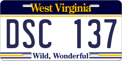 WV license plate DSC137