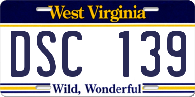 WV license plate DSC139