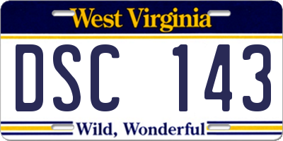 WV license plate DSC143