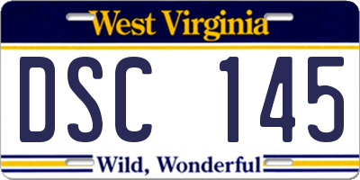 WV license plate DSC145