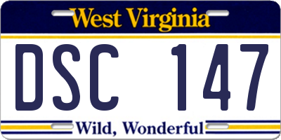 WV license plate DSC147