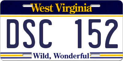 WV license plate DSC152