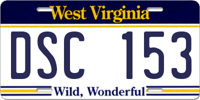 WV license plate DSC153