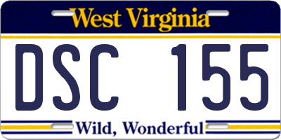 WV license plate DSC155