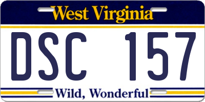 WV license plate DSC157