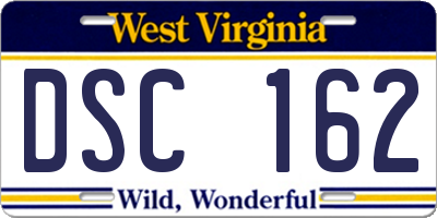 WV license plate DSC162