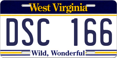 WV license plate DSC166