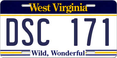 WV license plate DSC171