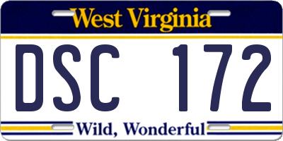 WV license plate DSC172