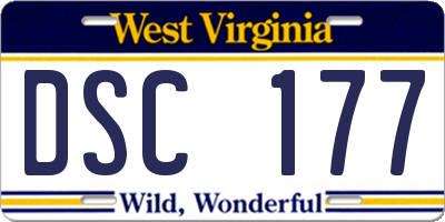 WV license plate DSC177