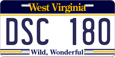 WV license plate DSC180