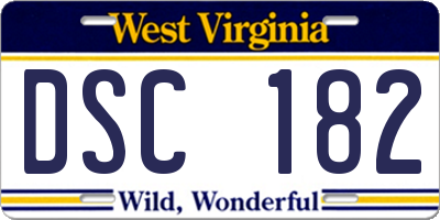 WV license plate DSC182