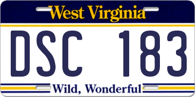 WV license plate DSC183