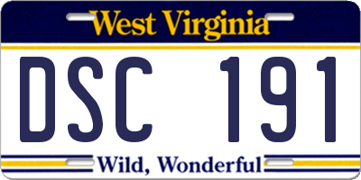 WV license plate DSC191