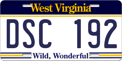 WV license plate DSC192