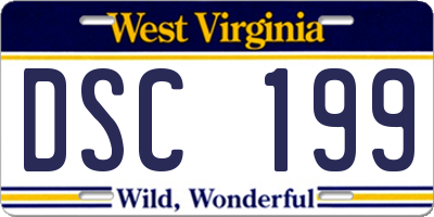 WV license plate DSC199