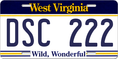 WV license plate DSC222
