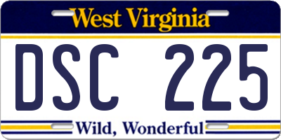 WV license plate DSC225