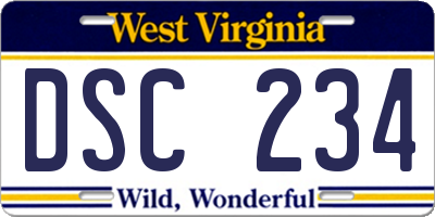 WV license plate DSC234