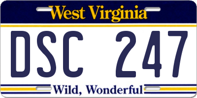 WV license plate DSC247